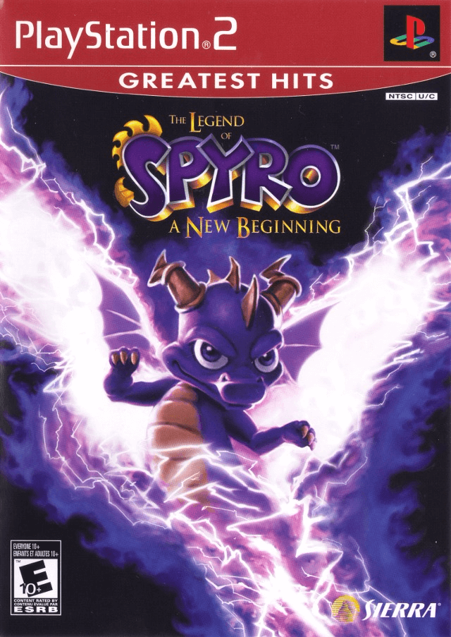 Legend of Spyro A New Beginning box art for Playstation 2